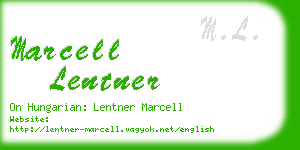 marcell lentner business card